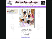 Tablet Screenshot of glenrocdanceshoppe.com